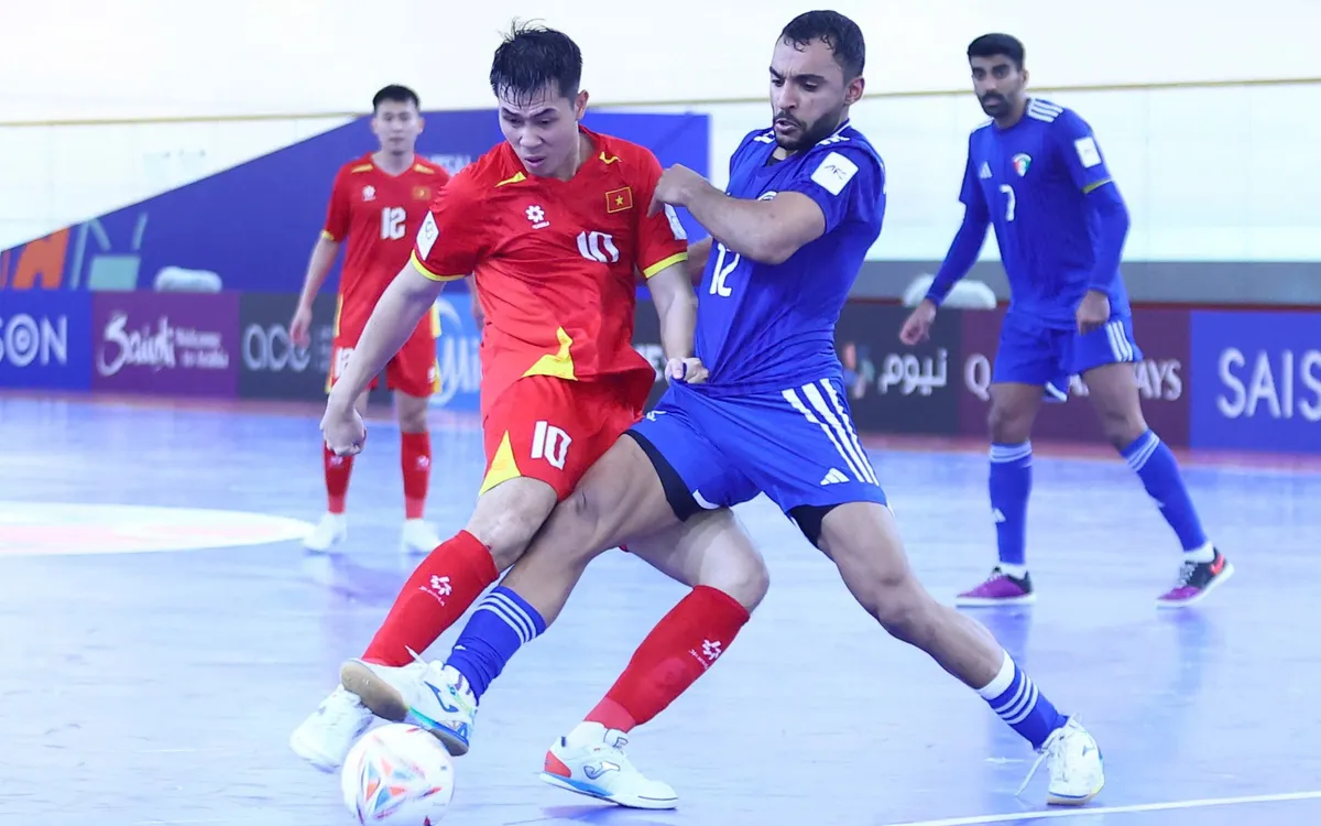 Đội tuyển futsal Việt Nam đã tạo nên màn lội ngược dòng trước Kuwait