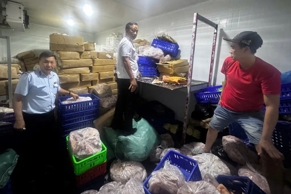 Ph&aacute;t hiện hơn 700kg c&aacute;, thịt đ&ocirc;ng lạnh kh&ocirc;ng r&otilde; nguồn gốc tại một c&ocirc;ng ty ở TPHCM- Ảnh 1.