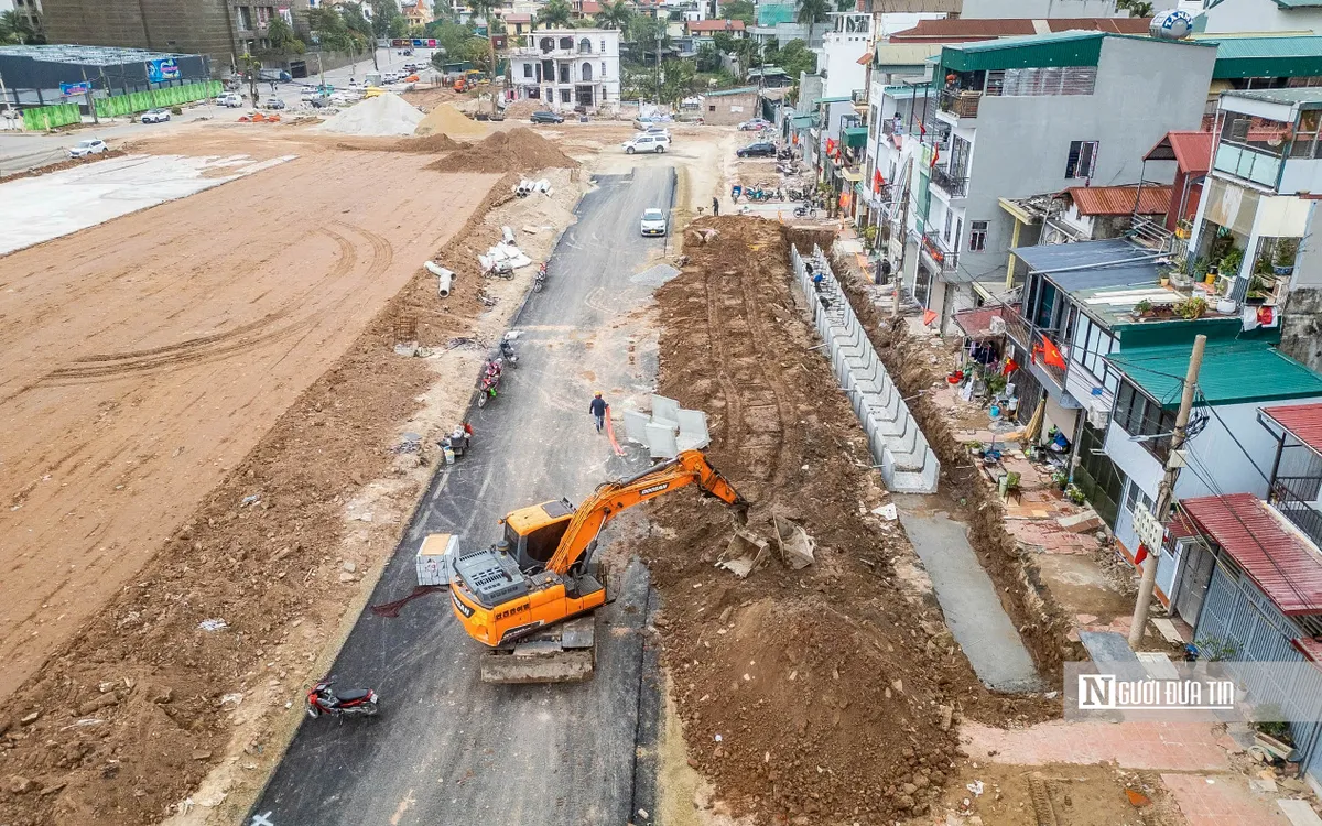 Hà Nội: Hình hài tuyến đường hơn 500 tỷ đồng sau 1 năm thi công- Ảnh 4. Hà Nội: Hình hài tuyến đường hơn 500 tỷ đồng sau 1 năm thi công- Ảnh 4.
