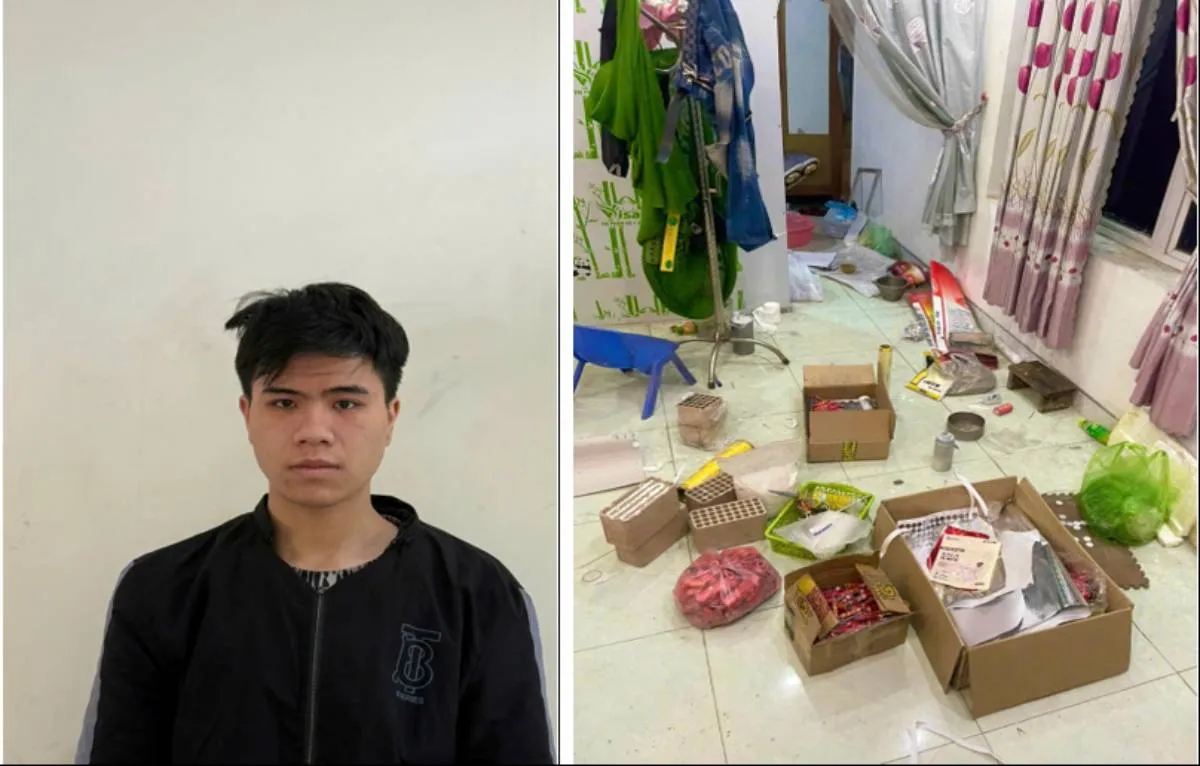 Triệt ph&aacute; điểm sản xuất ph&aacute;o nổ tr&aacute;i ph&eacute;p tại nh&agrave; nh&agrave; ở Hưng Y&ecirc;n - Ảnh 2.