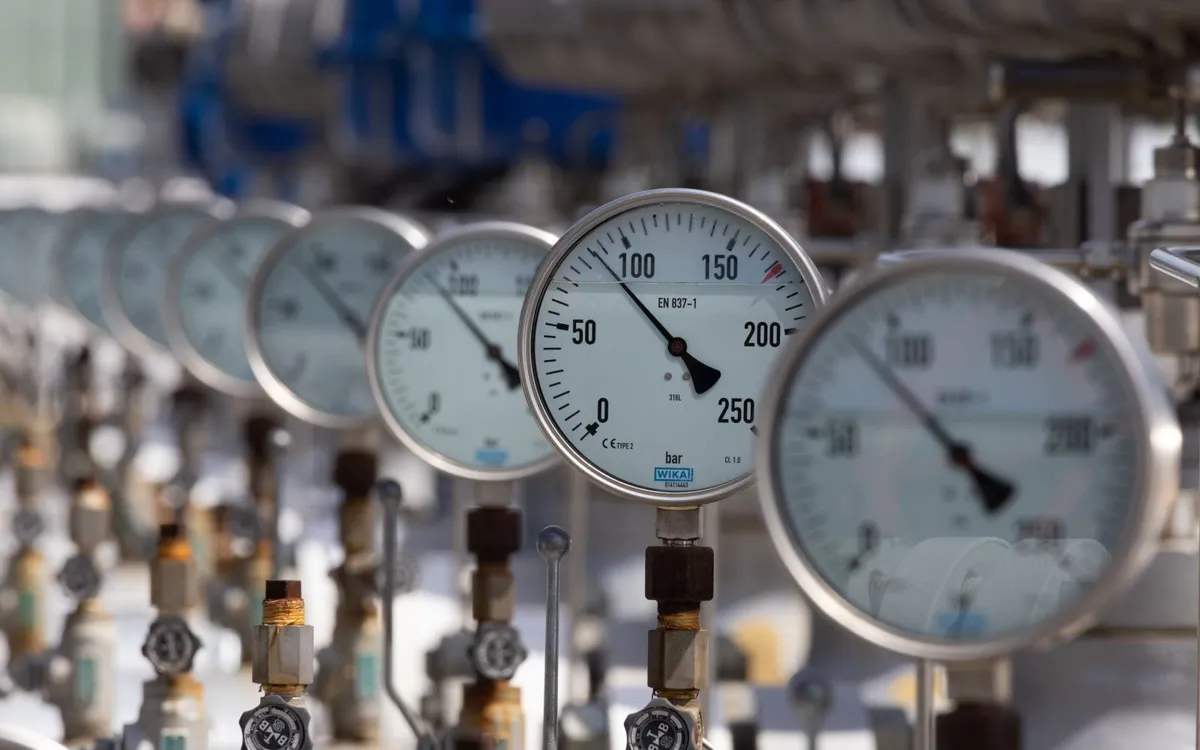 Một cơ sở dự trữ khí đốt tại Zsana, Hungary. Ảnh: THX/TTXVN