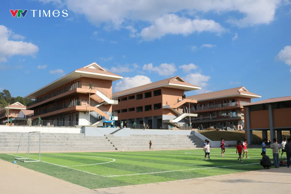 Điện Biên: Chuẩn bị khánh thành Trường liên cấp đầu tiên ở xã biên giới- Ảnh 2. Điện Biên: Chuẩn bị khánh thành Trường liên cấp đầu tiên ở xã biên giới- Ảnh 2.