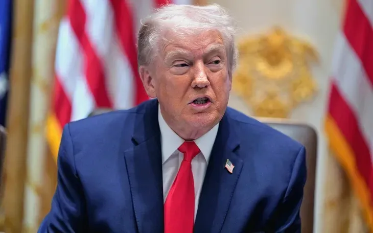 Tổng thống Mỹ Donald Trump phát biểu trong cuộc họp nội các ngày 29/1 (Ảnh: AP)