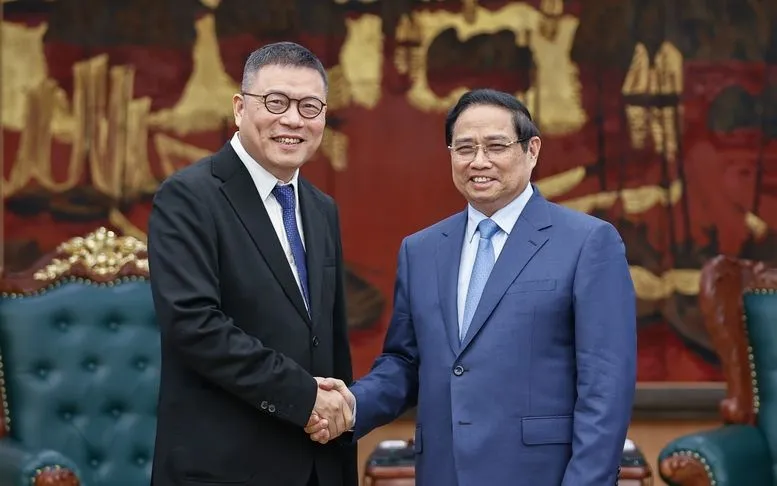 Thủ tướng Phạm Minh Chính tiếp Chủ tịch Tập đoàn Texhong (Trung Quốc) - Ảnh: VGP/Nhật Bắc