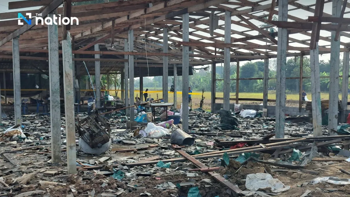 Nổ lớn tại nh&agrave; m&aacute;y ph&aacute;o hoa ở Th&aacute;i Lan khiến nhiều người thương - Ảnh 1.