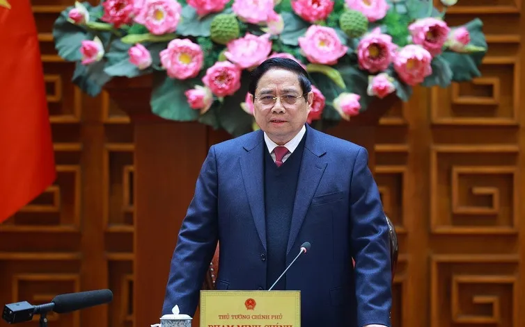 Thủ tướng Phạm Minh Chính, Trưởng Ban Chỉ đạo của Chính phủ về quản lý, điều hành kinh tế vĩ mô chủ trì Phiên họp lần thứ hai của Ban Chỉ đạo. (Ảnh: TTXVN)