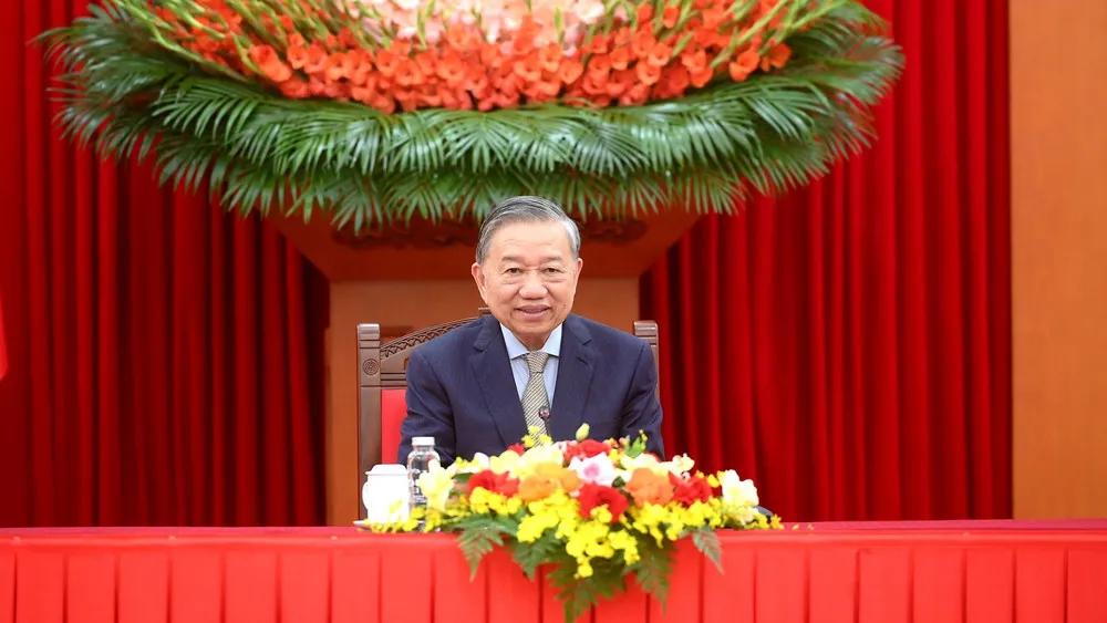 Tổng B&iacute; thư T&ocirc; L&acirc;m điện đ&agrave;m với Tổng thống H&agrave;n Quốc Lee Jae Myung- Ảnh 1.