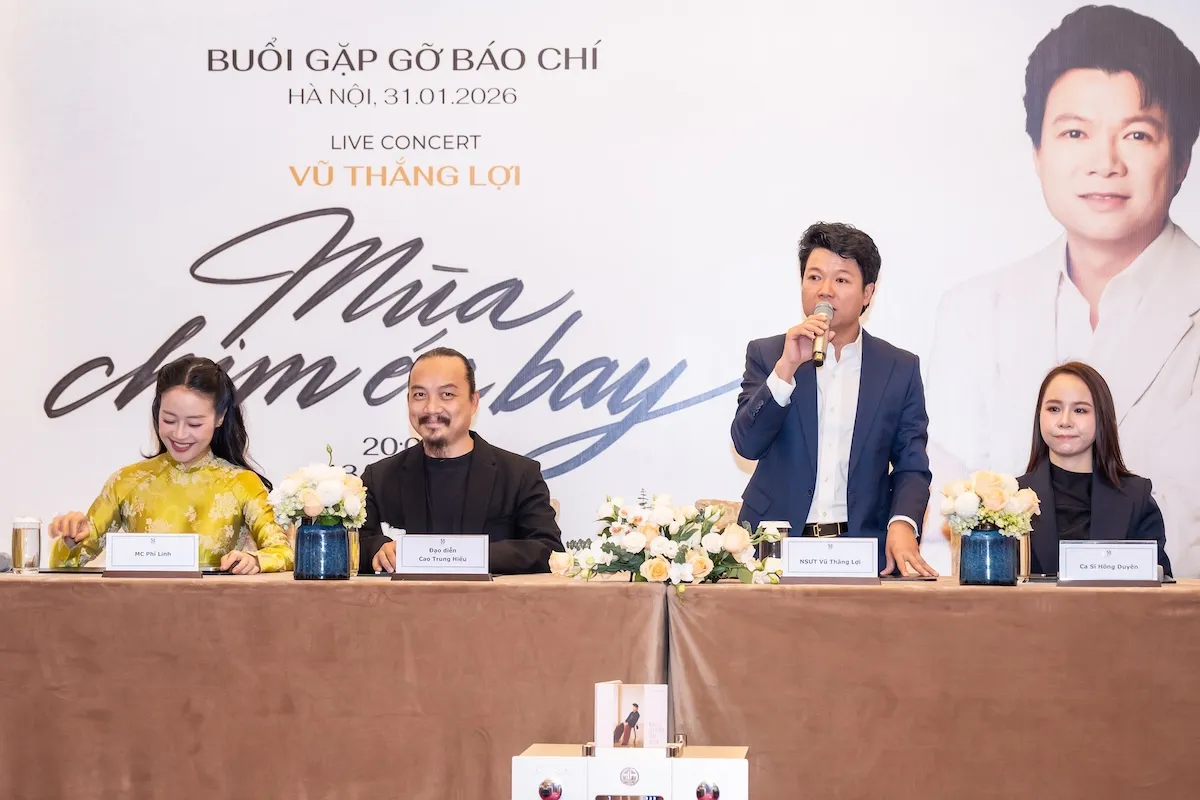 NSƯT Vũ Thắng Lợi và liveshow “Mùa chim én bay”: Những cuộc hội ngộ đầy bất ngờ trên sân khấu- Ảnh 1. NSƯT Vũ Thắng Lợi và liveshow “Mùa chim én bay”: Những cuộc hội ngộ đầy bất ngờ trên sân khấu- Ảnh 1.