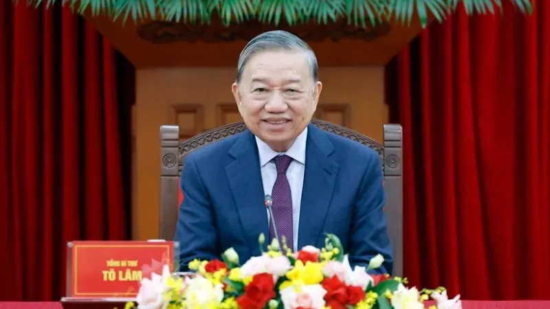 Tổng B&iacute; thư T&ocirc; L&acirc;m thăm cấp Nh&agrave; nước tới Campuchia- Ảnh 1.