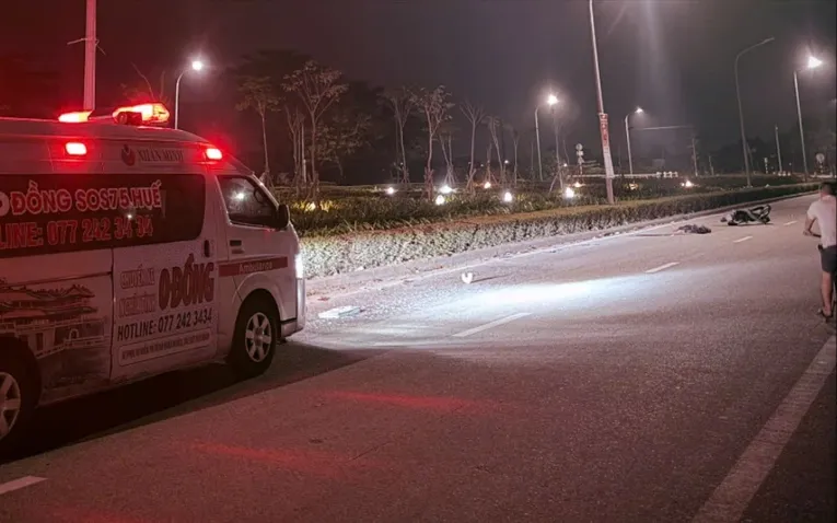 Nơi xảy ra vụ tai nạn giao thông làm hai người tử vong. Ảnh: PLO