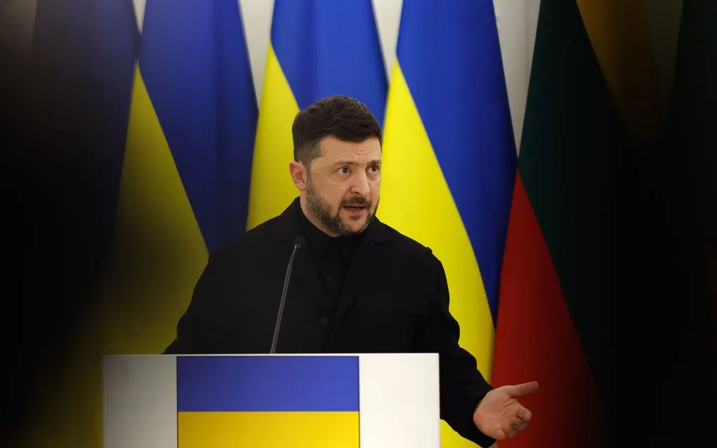 Tổng thống Ukraine Zelensky (Ảnh: AP)