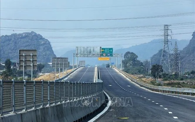 Cao tốc Mai Sơn - Quốc lộ 45. Ảnh: Tuấn Anh/TTXVN