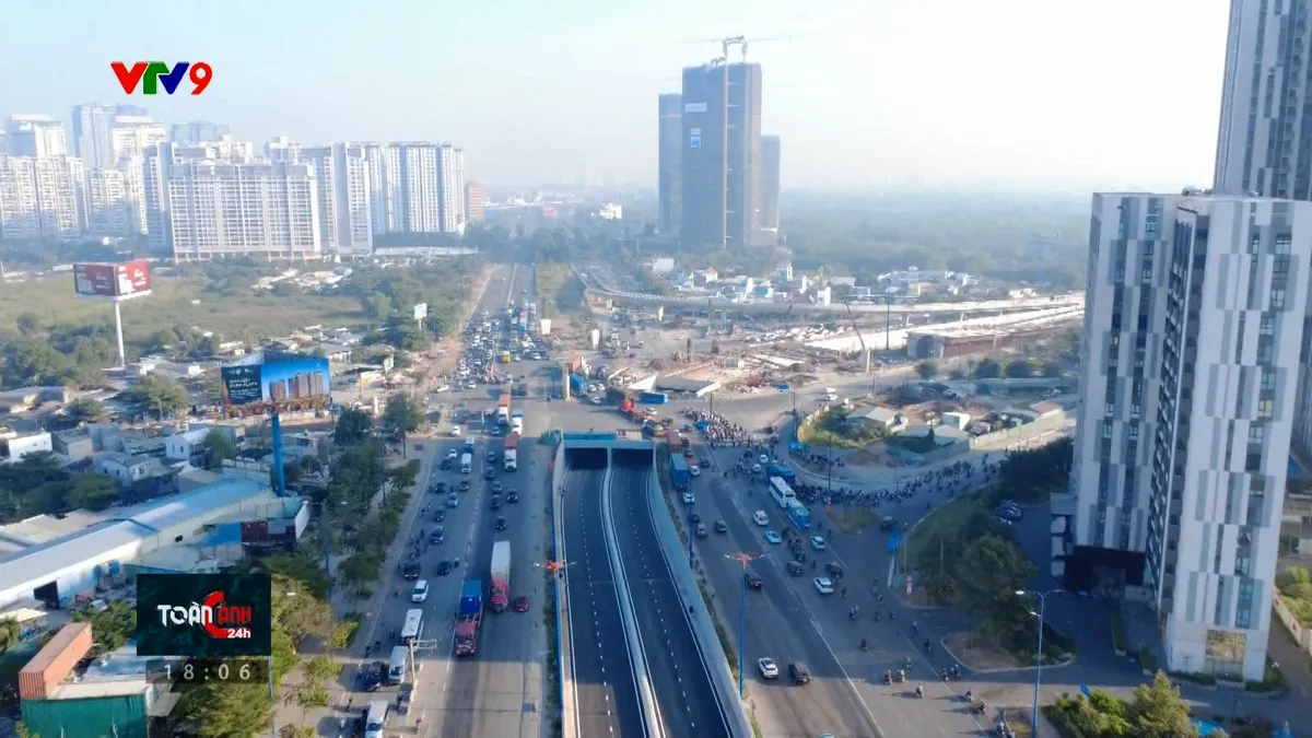 Đưa vào hoạt động hầm chui lớn nhất út giao An Phú trước Tết