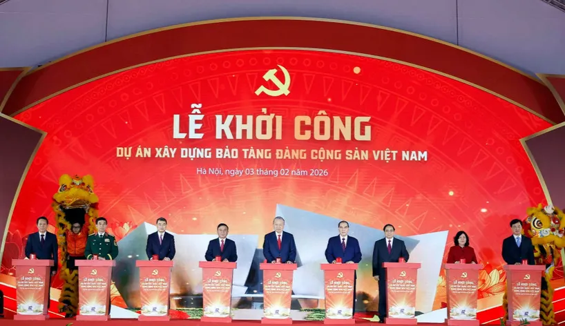Tổng B&iacute; thư dự Lễ khởi c&ocirc;ng dự &aacute;n x&acirc;y dựng Bảo t&agrave;ng Đảng Cộng sản Việt Nam - Ảnh 3.