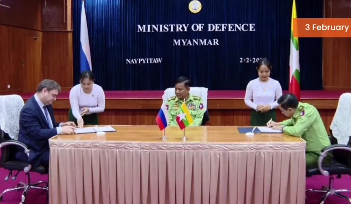 Nga v&agrave; Myanmar k&yacute; kết hiệp ước hợp t&aacute;c qu&acirc;n sự - Ảnh 1.