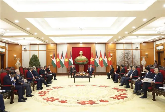 Tổng B&iacute; thư T&ocirc; L&acirc;m: Việt Nam quyết t&acirc;m tăng cường quan hệ hữu nghị, hợp t&aacute;c với Jordan- Ảnh 1.