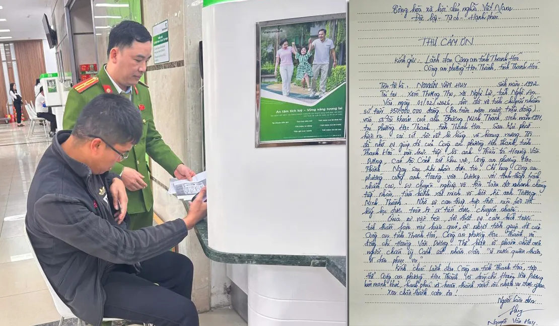 Nhanh ch&oacute;ng lấy lại 350 triệu tiền chuyển nhầm nhờ c&ocirc;ng an   - Ảnh 1.