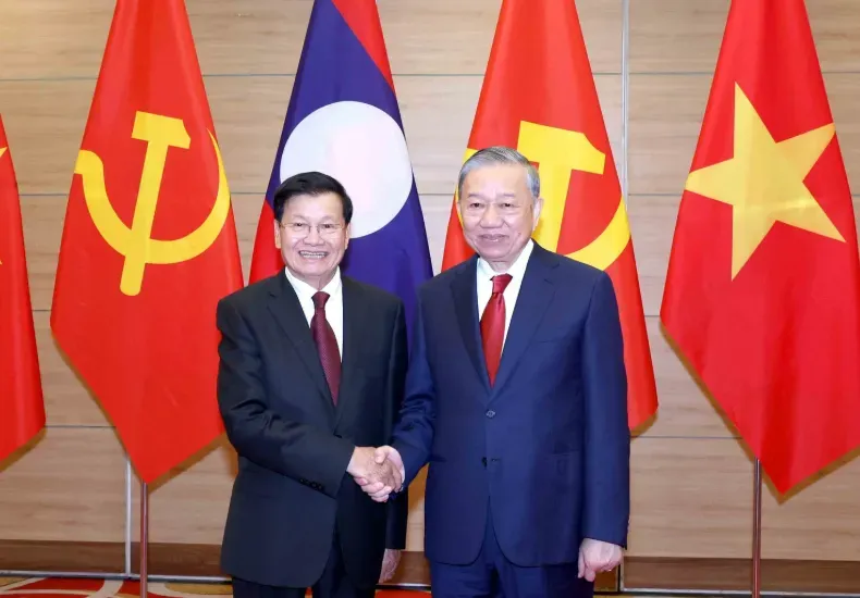 Chuyến thăm L&agrave;o của Tổng B&iacute; thư T&ocirc; L&acirc;m khẳng định ưu ti&ecirc;n chiến lược trong quan hệ Việt Nam - L&agrave;o- Ảnh 1.