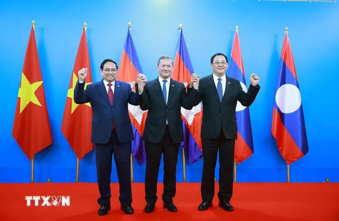Th&uacute;c đẩy hợp t&aacute;c Việt Nam - Campuchia - L&agrave;o- Ảnh 1.