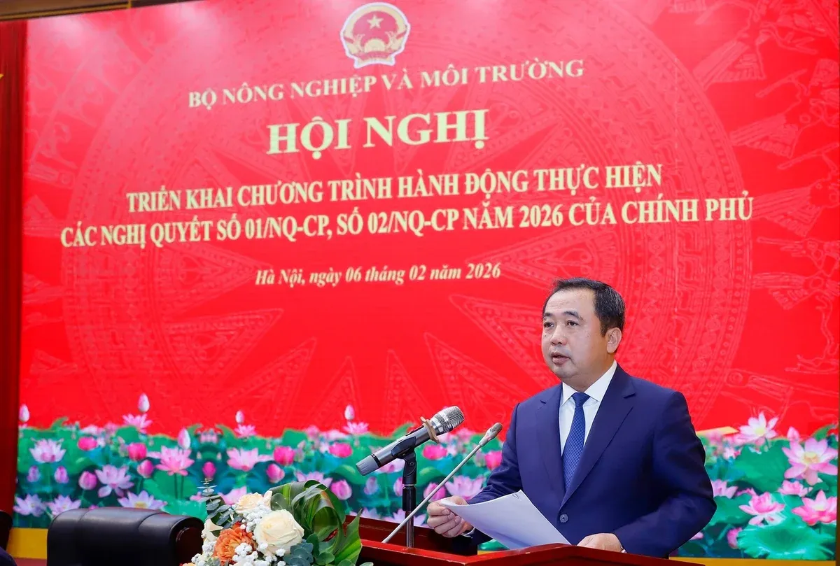 Bộ NN&MT triển khai chương trình hành động thực hiện Nghị quyết 01, 02 năm 2026 - Ảnh 1.