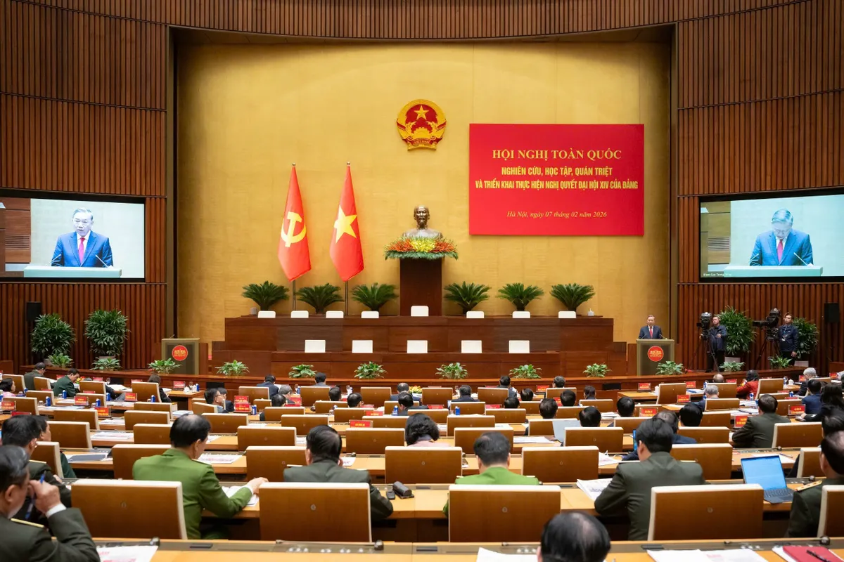 Ph&aacute;t biểu chỉ đạo của Tổng B&iacute; thư T&ocirc; L&acirc;m tại Hội nghị qu&aacute;n triệt v&agrave; triển khai thực hiện Nghị quyết Đại hội XIV của Đảng - Ảnh 1.