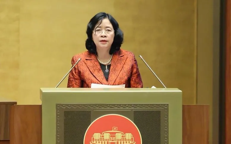 Đồng chí Bùi Thị Minh Hoài, Ủy viên Bộ Chính trị, Bí thư Trung ương Đảng, Chủ tịch Ủy ban Trung ương Mặt trận Tổ quốc Việt Nam. Ảnh: VGP