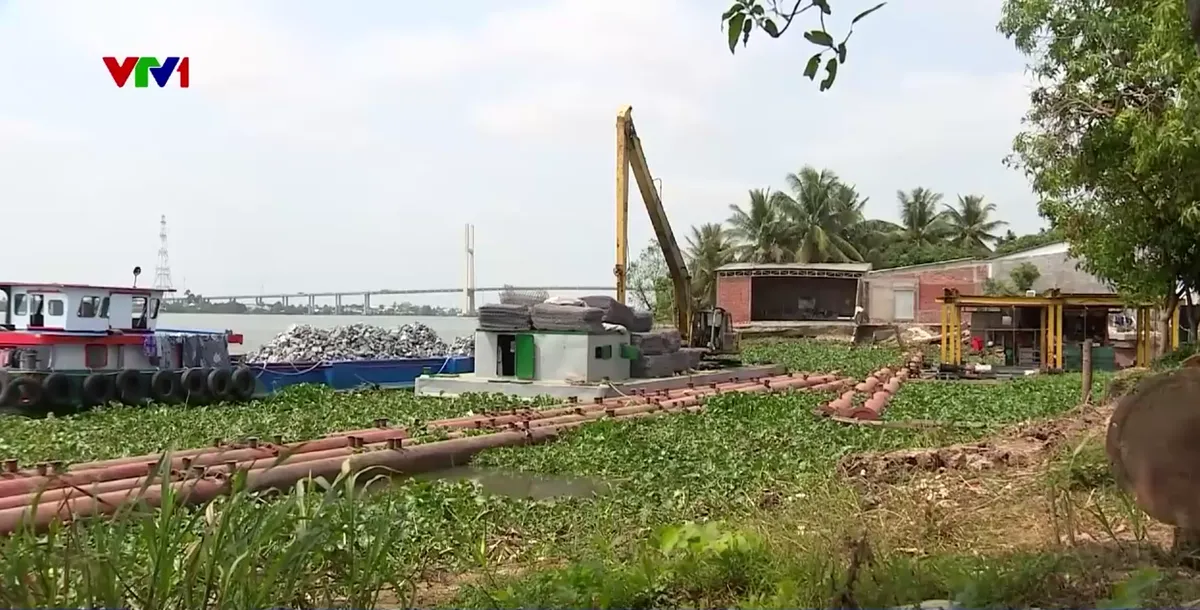 X&oacute;m sạt lở ven s&ocirc;ng Tiền hồi sinh cận Tết - Ảnh 2.