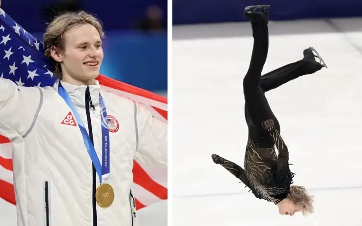 Ilia Malinin gây chấn động Olympic với cú backflip từng bị cấm suốt 50 năm- Ảnh 1. Ilia Malinin gây chấn động Olympic với cú backflip từng bị cấm suốt 50 năm- Ảnh 1.