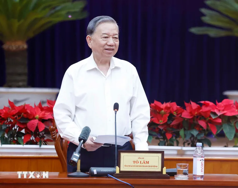 Tổng B&iacute; thư T&ocirc; L&acirc;m: Đắk Lắk phải trở th&agrave;nh đầu mối kết nối ph&aacute;t triển v&ugrave;ng - Ảnh 1.