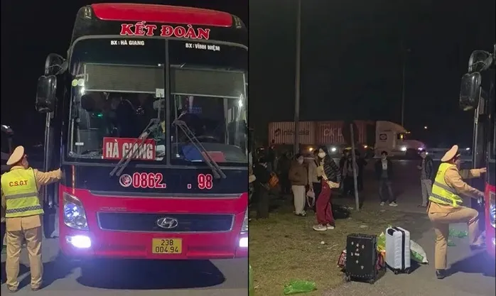 Xe kh&aacute;ch 41 chỗ &ldquo;nhồi&rdquo; 72 người, chủ xe v&agrave; t&agrave;i xế bị phạt gần 200 triệu đồng - Ảnh 1.