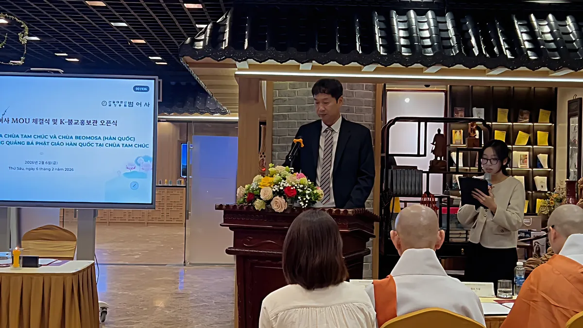 Khai trương Ph&ograve;ng Quảng b&aacute; Phật gi&aacute;o H&agrave;n Quốc tại Việt Nam- Ảnh 1.