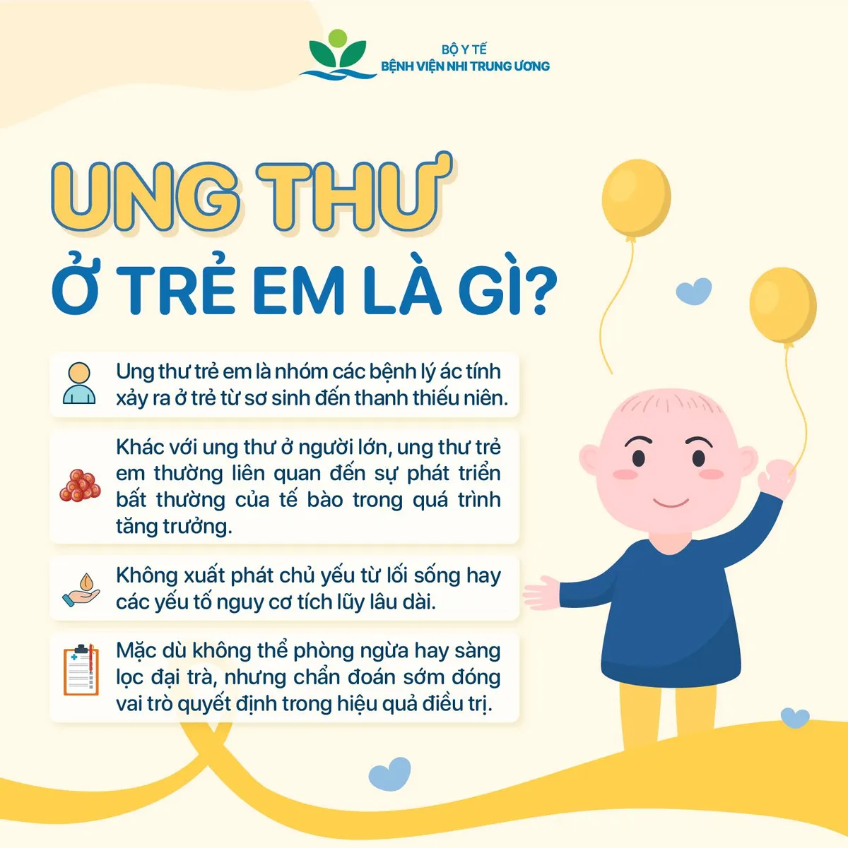 Ng&agrave;y Quốc tế Ung thư trẻ em 15/2: Nhận thức đ&uacute;ng - Ph&aacute;t hiện sớm - Điều trị kịp thời- Ảnh 1.