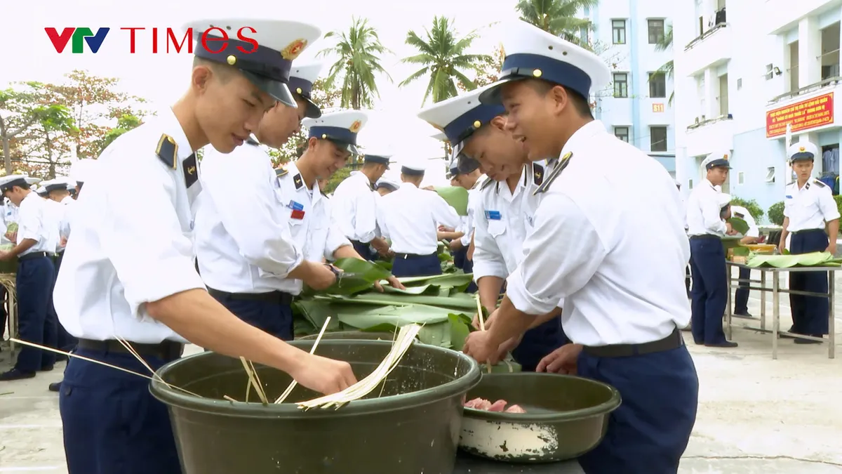 Giữ trọn vị xu&acirc;n truyền thống trong Hội thi "G&oacute;i b&aacute;nh chưng xanh" tại Học Viện Hải qu&acirc;n - Ảnh 3.