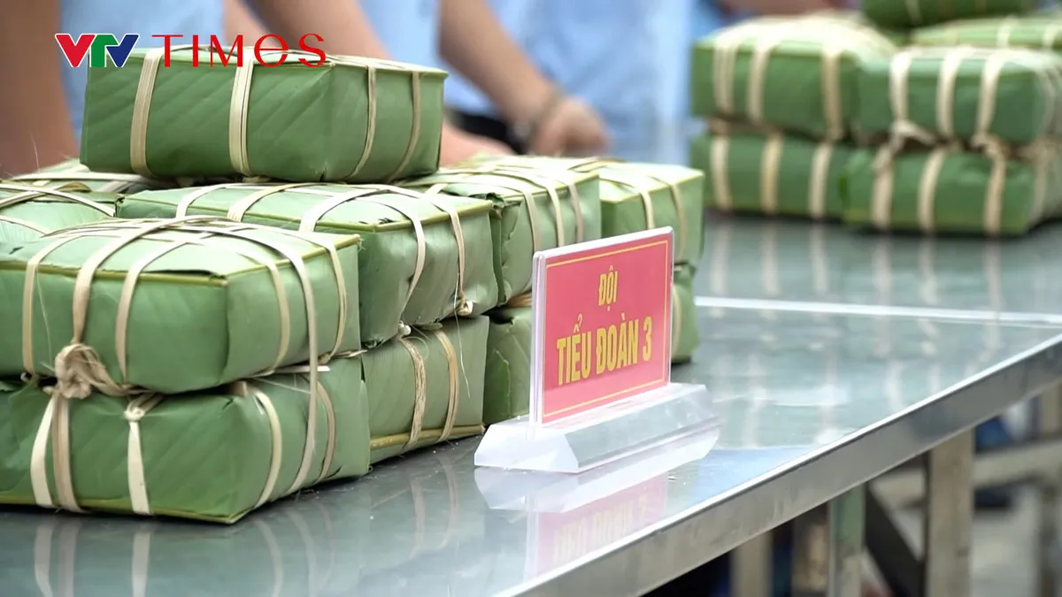 Giữ trọn vị xu&acirc;n truyền thống trong Hội thi "G&oacute;i b&aacute;nh chưng xanh" tại Học Viện Hải qu&acirc;n - Ảnh 5.