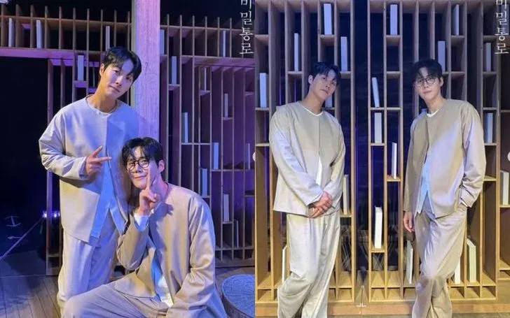 Những bức ảnh mới nhất của Kim Seon Ho và bạn diễn của anh trong vở kịch "Secret Passage" vừa được công bố. (Ảnh: Haap)