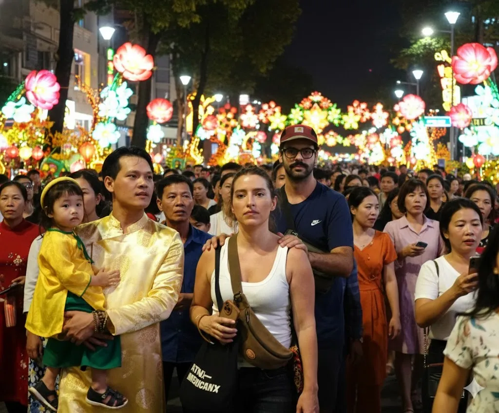 Biển người đổ về Đường hoa Nguyễn Huệ ngay sau lễ khai mạc - Ảnh 19.