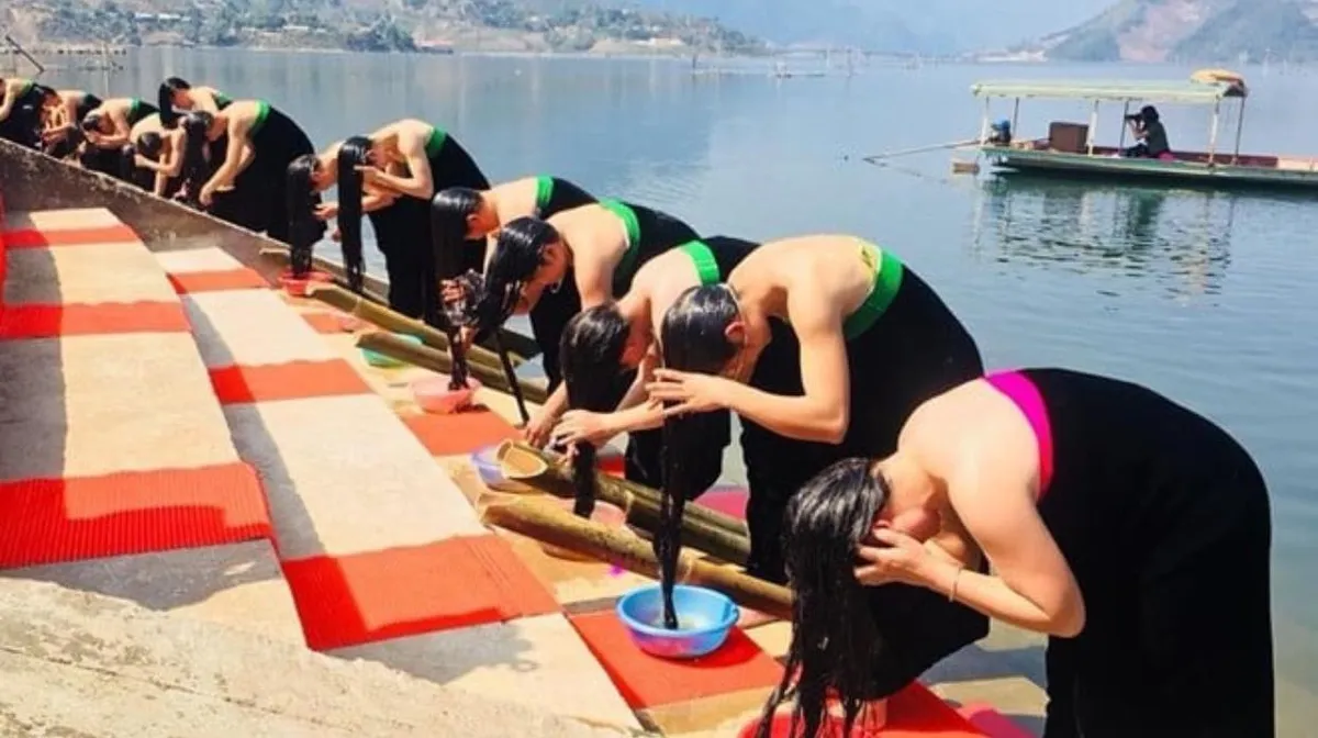 Độc đáo lễ hội gội đầu "Lung ta" ở Quỳnh Nhai, Sơn La - Ảnh 1.