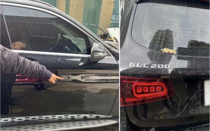 Khởi tố vụ &aacute;n ph&aacute; hoại xe Mercedes GLC200 đỗ b&ecirc;n đường tại H&agrave; Nội- Ảnh 1.