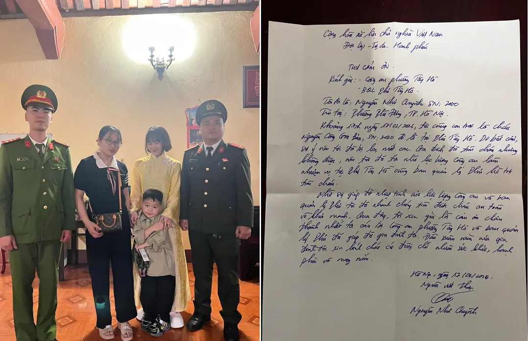 B&eacute; trai 4 tuổi lạc giữa biển người tại Phủ T&acirc;y Hồ, được t&igrave;m thấy an to&agrave;n - Ảnh 1.