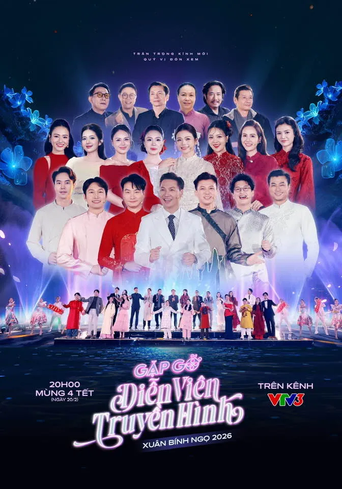Gặp gỡ diễn viên truyền hình 2026 - điểm hẹn Mùng 4 Tết trên VTV3- Ảnh 1. Gặp gỡ diễn viên truyền hình 2026 - điểm hẹn Mùng 4 Tết trên VTV3- Ảnh 1.