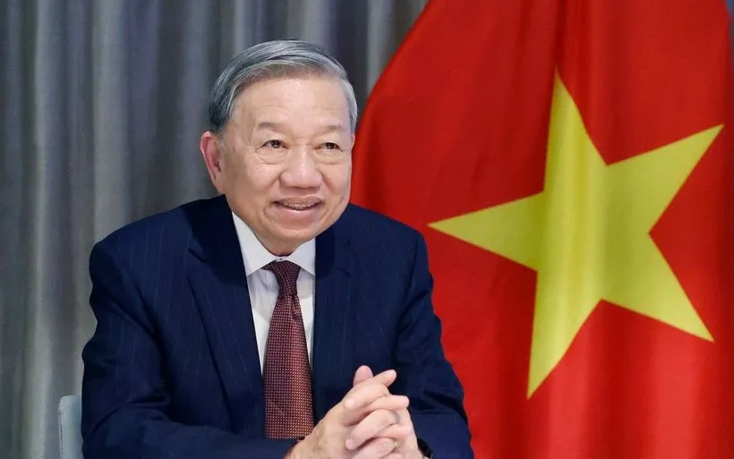 Tổng Bí thư Tô Lâm điện đàm với Cựu Thượng Nghị sỹ Patrick Leahy. (Ảnh: Thống Nhất /TTXVN)