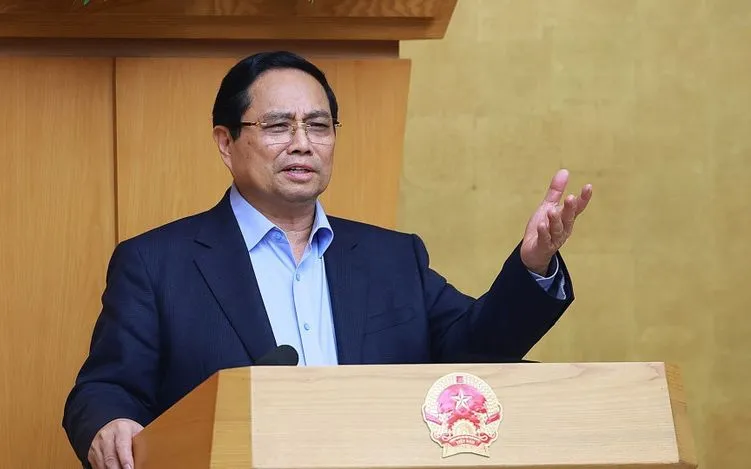 Thủ tướng Phạm Minh Chính chủ trì họp đánh giá tình hình Tết Nguyên đán Bính Ngọ. Ảnh: TTXVN