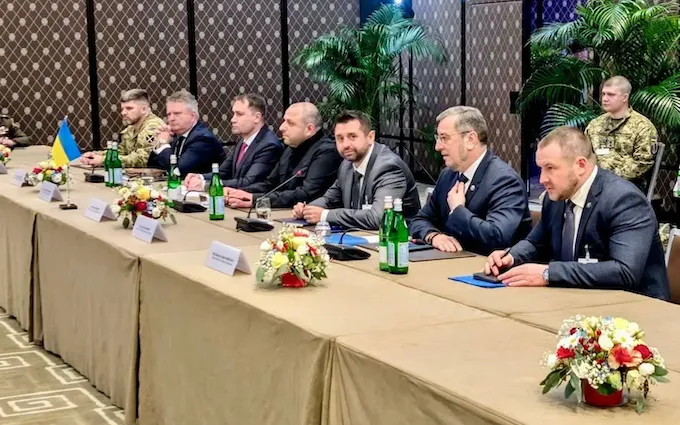 Ukraine, Liên bang Nga và Mỹ tiến hành các cuộc đàm phán hòa bình tại Geneva, Thụy Sĩ vào ngày 17/2/2026 (Ảnh: Rustem Umerov/Telegram)