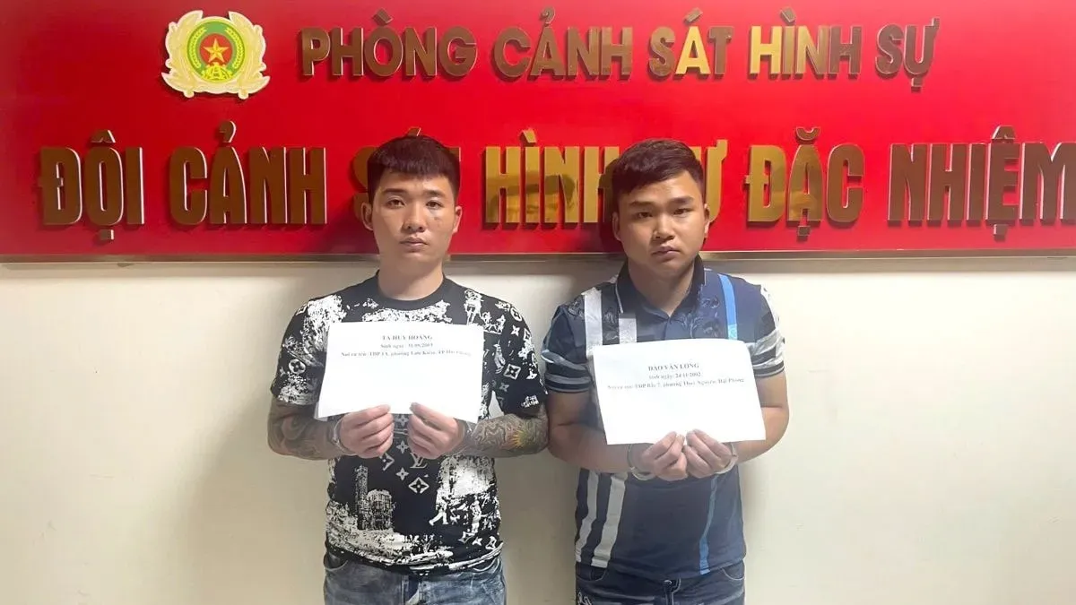 C&ocirc;ng an TP Hải Ph&ograve;ng bắt giữ 2 đối tượng cầm đầu vụ h&agrave;nh hung c&ocirc;ng an vi&ecirc;n- Ảnh 1.