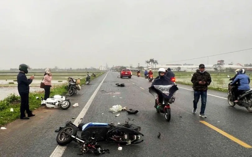 Hiện trường vụ tai nạn (Nguồn: TTXVN)