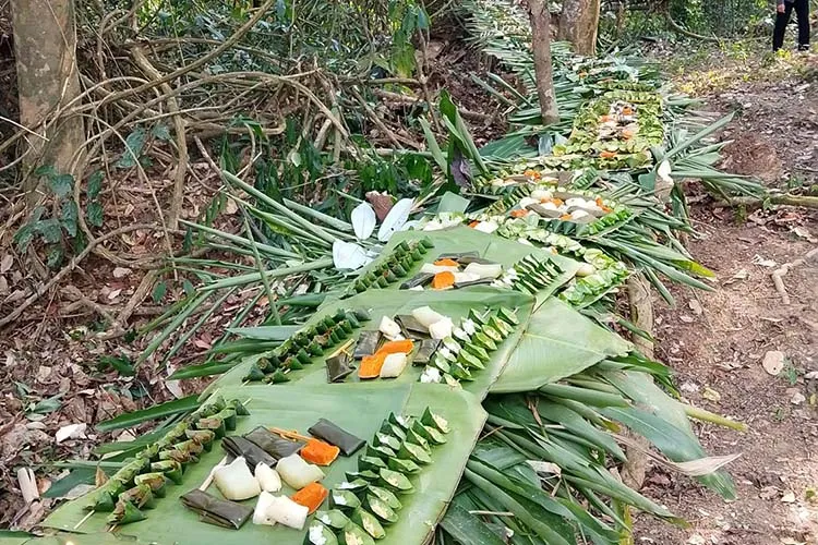 Điện Bi&ecirc;n: Độc đ&aacute;o lễ ki&ecirc;ng bản, c&uacute;ng rừng đầu năm mới - Ảnh 1.