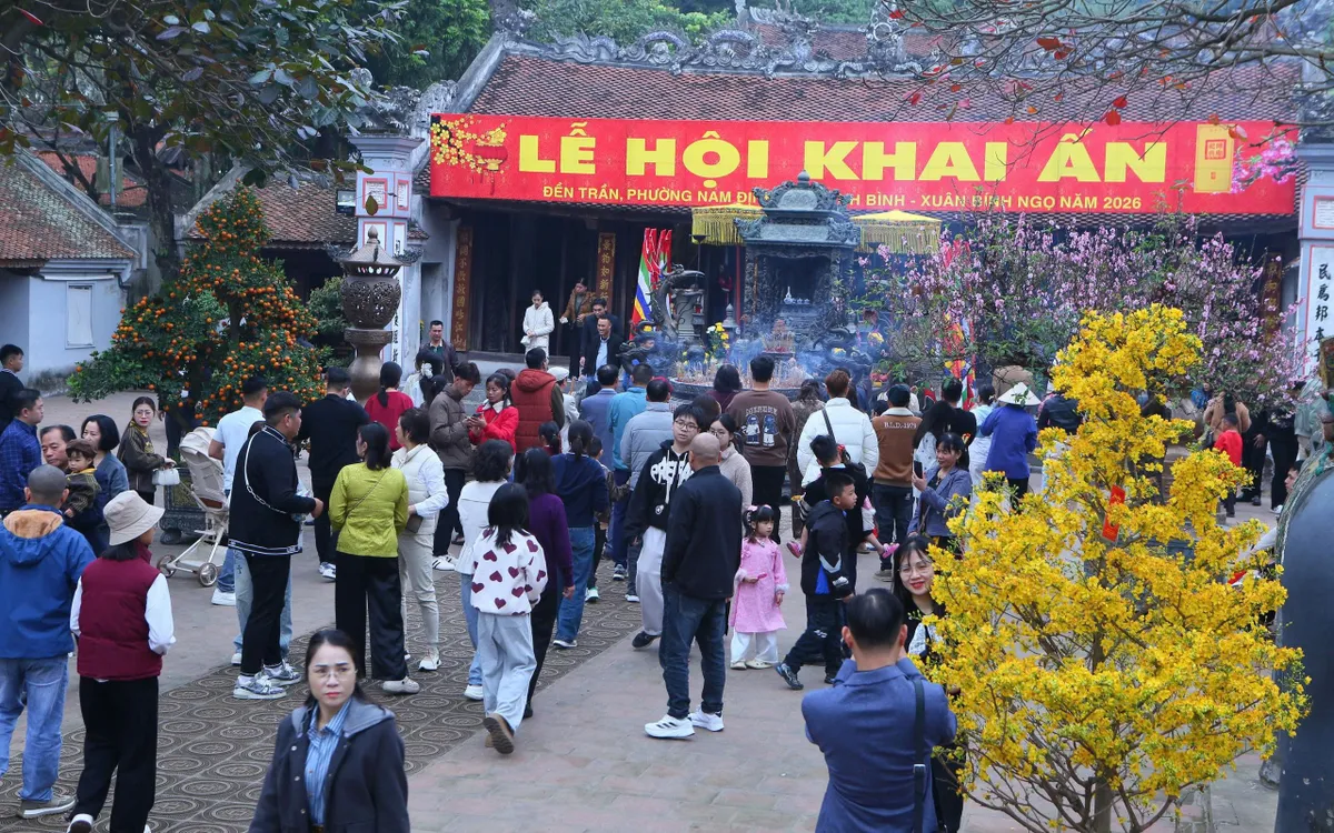 Lễ hội Khai ấn Đền Trần xuân Bính Ngọ 2026 sẽ diễn ra từ ngày 27/2 - 4/3 (tức ngày 11- 16 tháng Giêng).