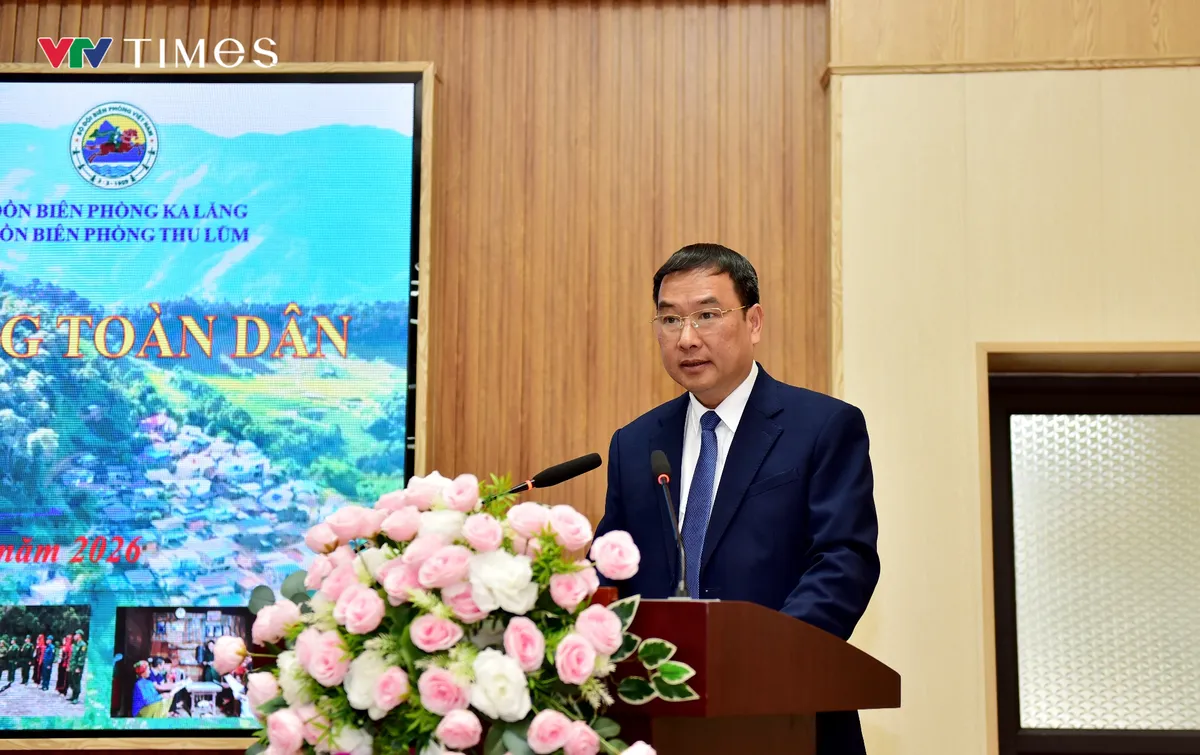 Lai Ch&acirc;u: Ng&agrave;y hội Bi&ecirc;n ph&ograve;ng to&agrave;n d&acirc;n gắn với tuy&ecirc;n truyền về ng&agrave;y hội non s&ocirc;ng tại x&atilde; Thu Lũm - Ảnh 4.