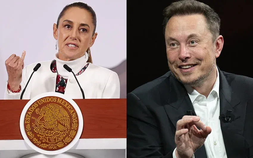 Tổng thống Mexico Claudia Sheinbaum (bên trái) cân nhắc kiện tỷ phú Elon Musk (Ảnh: Shutterstock)