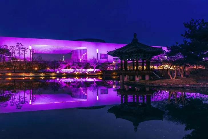 Phát hành sản phẩm âm nhạc mới, BLACKPINK nhuộm hồng bảo tàng quốc gia hàng đầu Hàn Quốc - Ảnh 2.